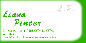 liana pinter business card